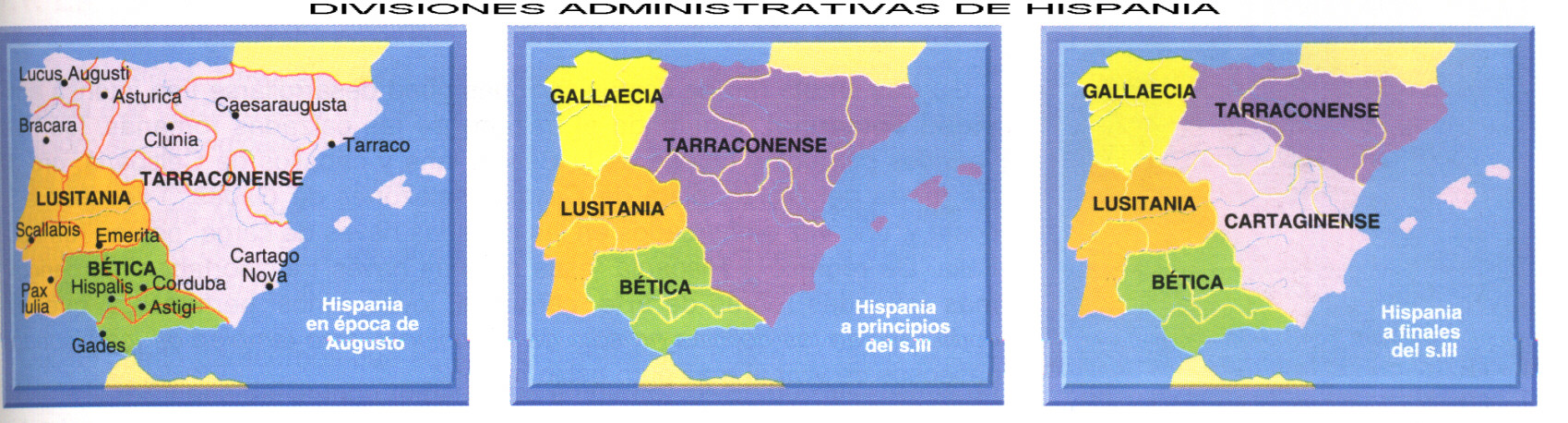 Divisin administrativa de Hispania